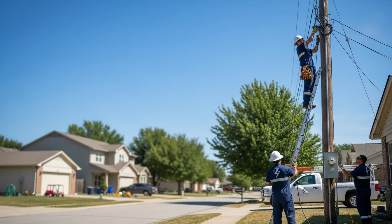 Residential electrician providing installation services in Lake Tomahawk, WI